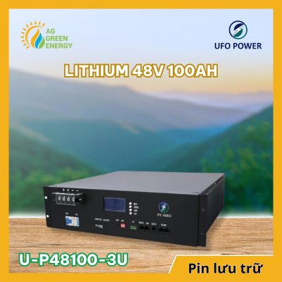 Pin lưu trữ Lithium UFO 48V 100AH U-P48100-3U